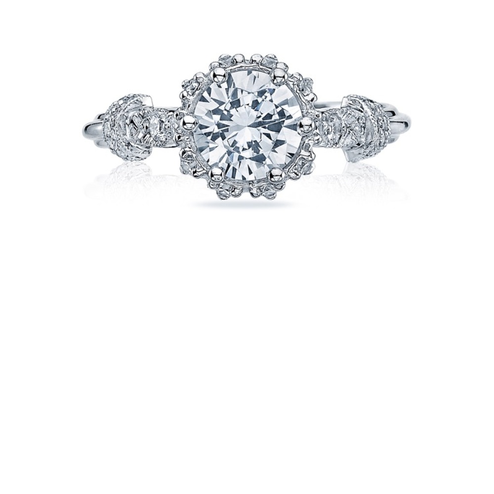 Tacori 18kt white gold diamond engagement ring